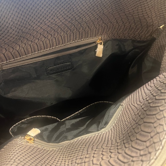 KC JAGGER Luxury Travel Gray Rolling Croc-Embossed Texture PU Leather Bag Carry - Picture 11 of 14